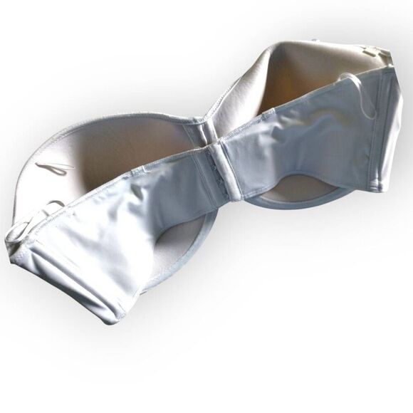 Lilyette 929 Womens Bra Sz 42DD Tailored Strapless Minimizer Bra White Wedding‎ - Picture 8 of 9